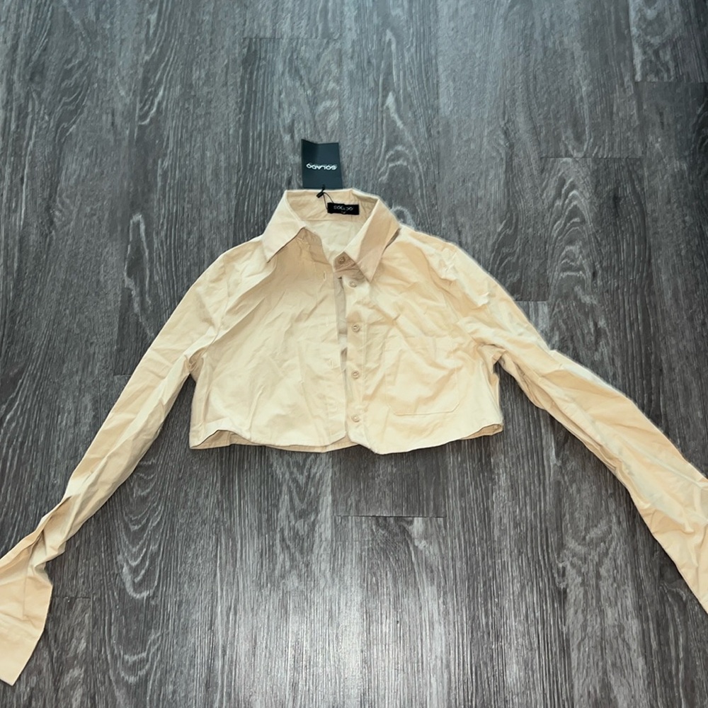 Beige button-down